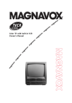 Magnavox CC13B1MG TV VCR Combo User Manual