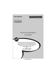 Magnavox 27MDTR20s TV VCR Combo User Manual