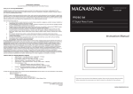 Magnasonic PF0901M Digital Photo Frame User Manual