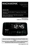 Magnasonic MAAC500 Clock User Manual
