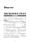 Magic Chef MCD795SW Microwave Oven User Manual