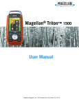 Magellan 1500 GPS Receiver User Manual