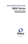 Lucent Technologies 5800 Series Network Router User Manual