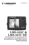 Lowrance electronic LMS-337C DF GPS Receiver User Manual