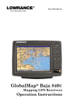 Lowrance electronic Baja 840C GPS Receiver User Manual