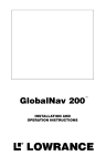 Lowrance electronic 200 GPS Receiver User Manual