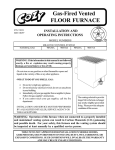 Louisville Tin and Stove 90N50A Furnace User Manual