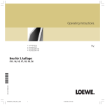 Loewe 9272 Flat Panel Television User Manual