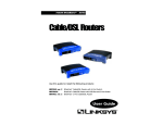 Linksys BEPSR31 Network Router User Manual