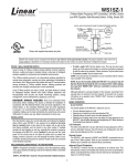 Linear WS15Z-1 Switch User Manual