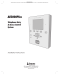 Linear AE2000PLUS Automobile Alarm User Manual