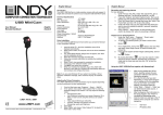 Lindy USB MiniCam Digital Camera User Manual