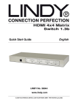 Lindy 38044 Switch User Manual