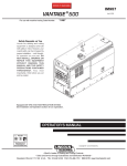 Lincoln Electric 405M Welder User Manual