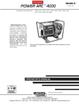 Lincoln Electric 4000 Portable Generator User Manual
