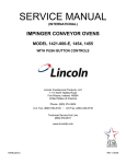 Lincoln 1421-000-E Convection Oven User Manual