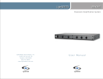 LightSpeed Technologies 850iR Stereo Amplifier User Manual