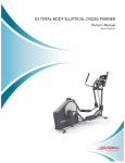 Life Fitness 8973701 REV B-3 Elliptical Trainer User Manual