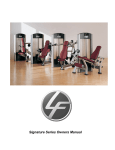 Life Fitness 800-634-8637 Home Gym User Manual