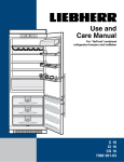 Liebherr 7080 361-03 Refrigerator User Manual
