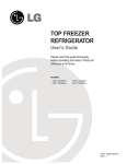 LG Electronics LRT 2232 Refrigerator User Manual