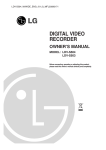 LG Electronics LDV-S503 DVR User Manual
