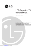 LG Electronics 84LA980V-ZD Flat Panel Television User Manual