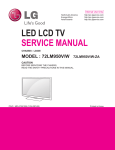 LG Electronics 70HA Flat Panel Television User Manual