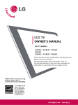 LG Electronics 37500H Flat Panel Television User Manual