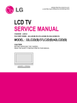 LG Electronics 32LC2D(B) Flat Panel Television User Manual