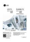 LG Electronics 32LB9R Flat Panel Television User Manual