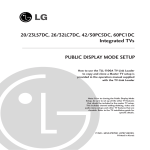 LG Electronics 20/23LS7DC Car Satellite TV System User Manual