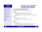 Lexmark Z13, Z23, Z33 Printer User Manual