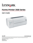 Lexmark X2500 Printer User Manual