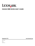 Lexmark S800 All in One Printer User Manual