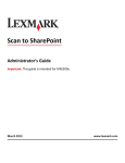 Lexmark MX6500E All in One Printer User Manual