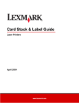 Lexmark Laser Printers Printer User Manual