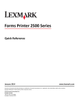 Lexmark 2500 SERIES Printer User Manual