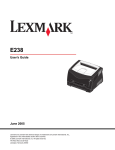Lexmark 238 Printer User Manual