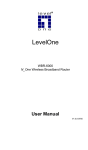 LevelOne WBR-6000 Network Router User Manual