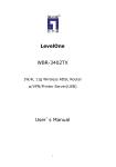 LevelOne WBR-3402TX Network Router User Manual