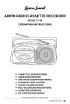 Lenoxx Electronics CT-99 Cassette Player User Manual