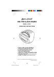 Lenoxx Electronics CR-501 Clock Radio User Manual