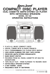 Lenoxx Electronics CD-160 CD Player User Manual