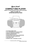 Lenoxx Electronics BP-103 CD Player User Manual