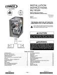 Lennox International Inc. ML193UH Gas Heater User Manual