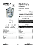 Lennox International Inc. EL180UHE Furnace User Manual