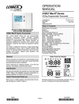 Lennox International Inc. 51M37 Thermostat User Manual