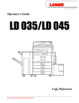 Lanier LD 035 Copier User Manual