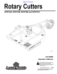 Land Pride RCR1560 Brush Cutter User Manual